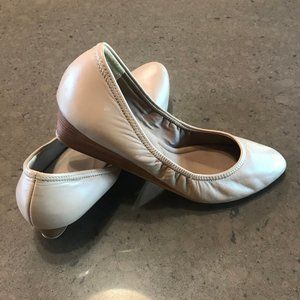 Susina Fraya Nude Leather Wedge Heels